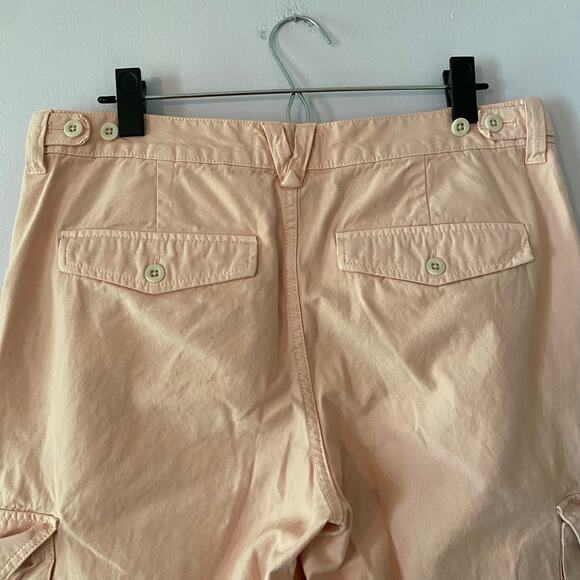 Madewell Women's size 29 Pink Cargo Straight Leg Pants Baggy Boho Military - Picture 8 of 12